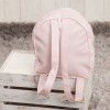 Mochila infantil em poli couro rosa